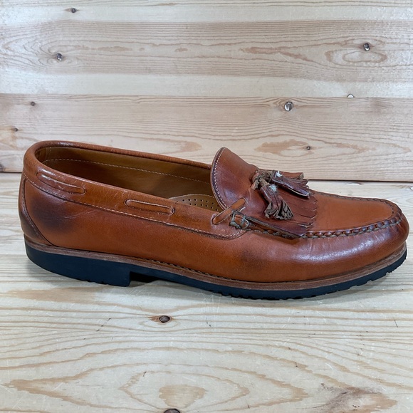 Allen Edmonds Nashua Slip On Tassel Loafer 
Style # 42250
Men\'s Size 13 C 
Brown main image 6